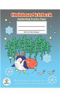 Handwriting Practice Paper Christmas Notebook