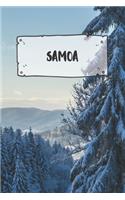 Samoa: Ruled Travel Diary Notebook or Journey Journal - Lined Trip Pocketbook for Men and Women with Lines