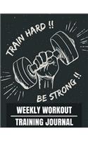 Weekly Workout Training Journal