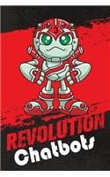 Revolution Chatbots: 6x9 College Ruled Line Paper 150 Pages