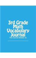 3rd Grade Math Vocabulary Journal