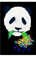 Panda Flowers Planner 2019