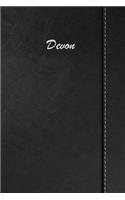 Devon: Blank Cookbook Recipes & Notes Featuring 120 Pages 6x9 Simulated Leather Cover