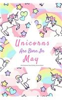 Unicorns Are Born in June Girls Notebook