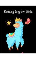 Reading Log for Girls
