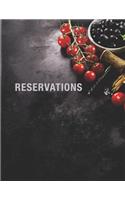 Reservations: Reservation Book for Restaurant 2019 365 Day Guest Booking Diary Hostess Table Log Journal Italian