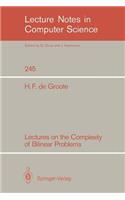 Lectures on the Complexity of Bilinear Problems
