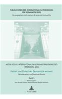 Akten des XII. Internationalen Germanistenkongresses Warschau 2010- Vielheit und Einheit der Germanistik weltweit