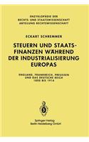 Steuern Und Staatsfinanzen Während Der Industrialisierung Europas