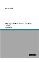 Philosophische Betrachtungen zum Thema 