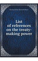 List of References on the Treaty-Making Power: (English)