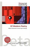 Of Modern Poetry: (English)