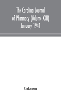 Carolina journal of pharmacy (Volume XXII) January 1941