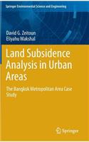 Land Subsidence Analysis in Urban Areas