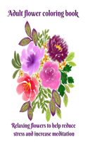 Adult Flower Coloring Book
