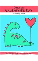 Dinosaur Valentine's Day Coloring Book