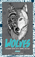 Coloring Books with Animal for Kids - Animals - Stress Relieving Designs - Wolves