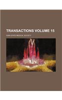 Transactions Volume 15