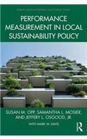 Performance Measurement in Local Sustainability Policy