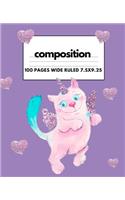 Composition: Cat Notebook: Get Organized with this back to school student notebook or journal makes a great gift for kids, girls, boys and teachers for the class