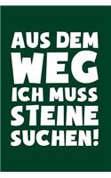 Geologie: Muss Steine suchen!: Notizbuch / Notizheft für Geologe Gesteinskunde Petrologie A5 (6x9in) dotted Punktraster