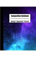 Composition Notebook 100 Pages College Ruled 7.5x9.25