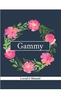 Gammy: Loved & Blessed: Blank Lined Journal