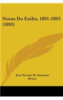 Notas Do Exilio, 1891-1893 (1893)