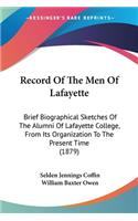 Record Of The Men Of Lafayette