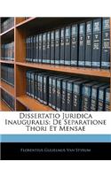 Dissertatio Juridica Inauguralis