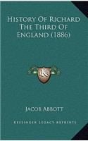 History Of Richard The Third Of England (1886)