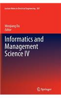 Informatics and Management Science IV