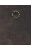 Monogram "E" Grid Sketchbook: (5 Monogram Aged 150 Grid-Sketch)