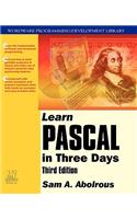 Learn Pascal in Three Days