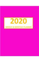 2020 Planner Weekly And Monthly