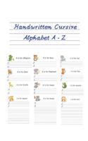 Handwritten Cursive Alphabet A - Z