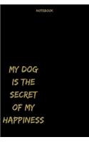 My Dog Is the Secret of My Happiness Notebook