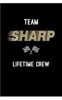 Team Sharp Lifetime Crew: Personalized Name Journal Notebook Blank Lined Personal Diary Planner Gifts For Men and Women