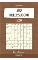 Killer Sudoku - 200 Easy Puzzles 9x9 vol.27