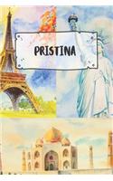 Pristina: Ruled Travel Diary Notebook or Journey Journal - Lined Trip Pocketbook for Men and Women with Lines