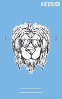 Löwe mit Sonnebrille Notizbuch: A5 Notebook - 111 Seiten - Extra Kalender 2020 - Einzigartig - Dotgrid - Dotted - Punktraster - Gepunktet - Geschenk - Geschenkidee