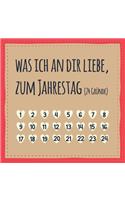 Was ich an dir liebe, zum Jahrestag (24 Gründe)