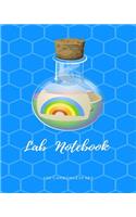 Lab Notebook 100 Carbonless Set: For Students, Chemistry, Light Grey Graph for Drawing and Writing
