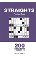 Straights Puzzles Book - 200 Easy to Normal Puzzles 9x9 (Volume 2)