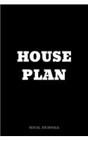 House Plan: Journal book, 6 x 9 inch lined pages