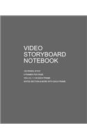 Video Storyboard Notebook 8x10, 120pg Storyboarding Book, 3 Fames Per Page + Notes. Essentials Sketchbook. Film, Movies, Advertising, Animation, Visual Storytelling, Documentary