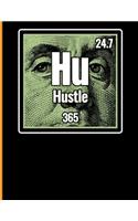 Hustle: Full Blown Entrepreneur Notebook Journal 102 Pages 8.5 X 11 College Ruled Paper, Graph Paper, Habit Tracker, and Dot Grid Paper Inside