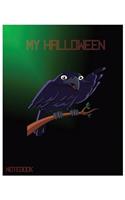 My Halloween Notebook: Unlined Notebook - Large (8 x 10 inches) - 100 Pages