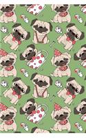 Journal Notebook Funny Pugs Pattern 12: 110 Page Lined and Numbered Journal With Index Pages In Portable 6 x 9 Size, Perfect For Writing, Taking Notes, List Making, Journaling and Doodling(32 Noteworthy Series Lined)