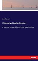 Philosophy of English literature